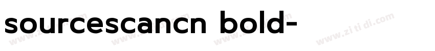 sourcescancn bold字体转换